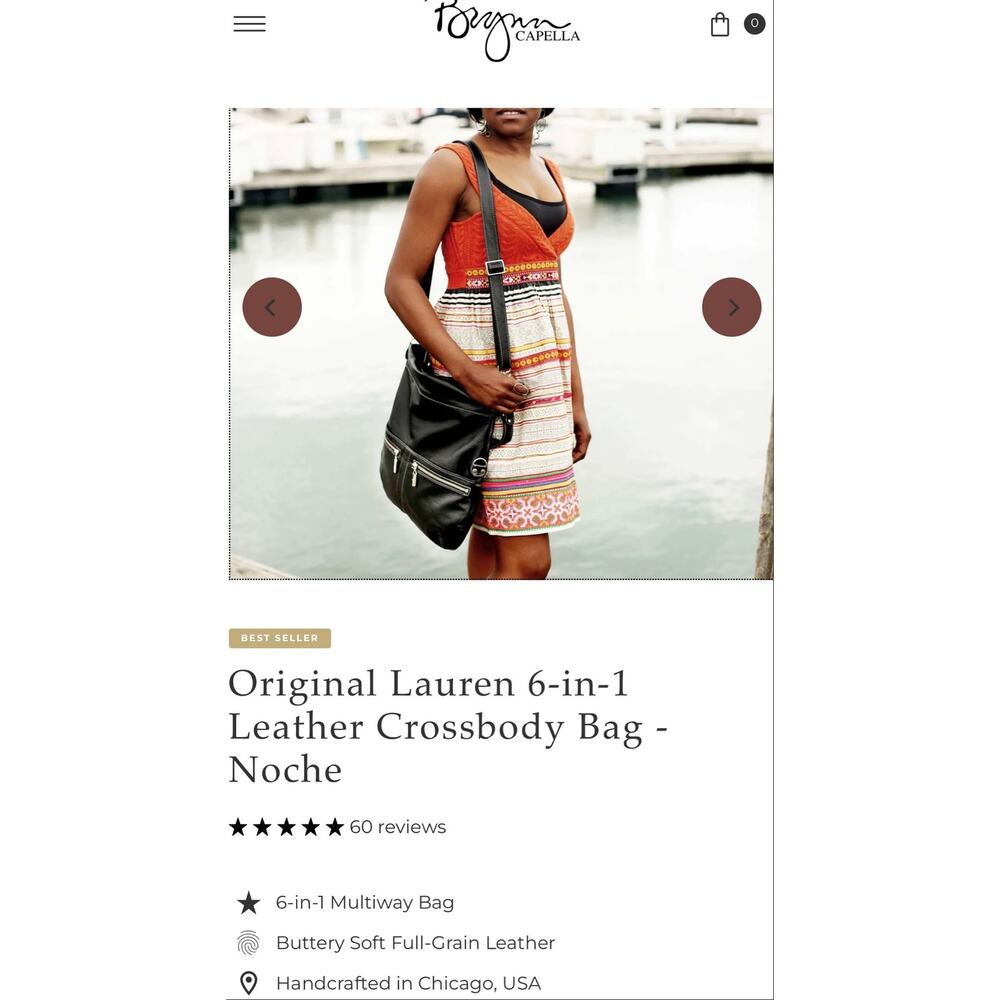 Original Lauren 6-in-1
Leather Crossbody Bag- Noch